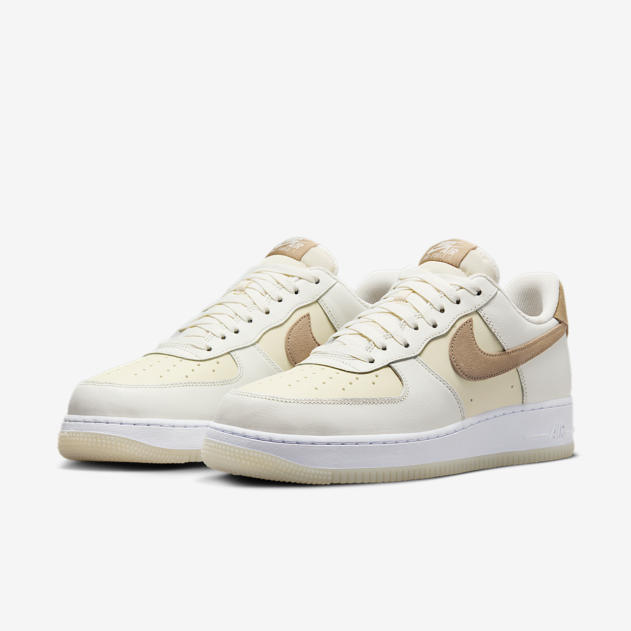 Nike Air Force 1 sneaker Sail/Coconut Milk/Wit/Khaki