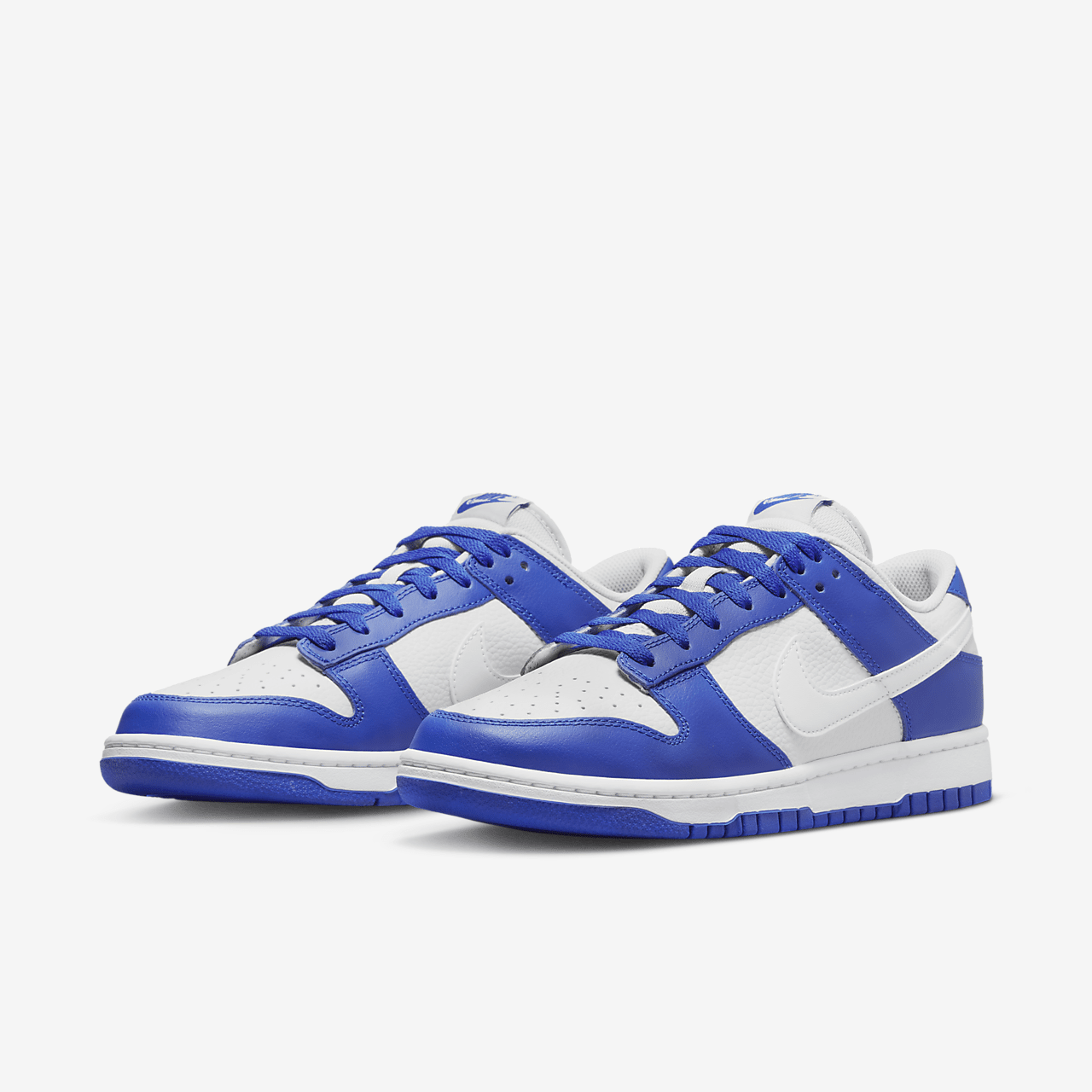 Nike Dunk Low sneaker Photon Dust/Racer Blue/Wit