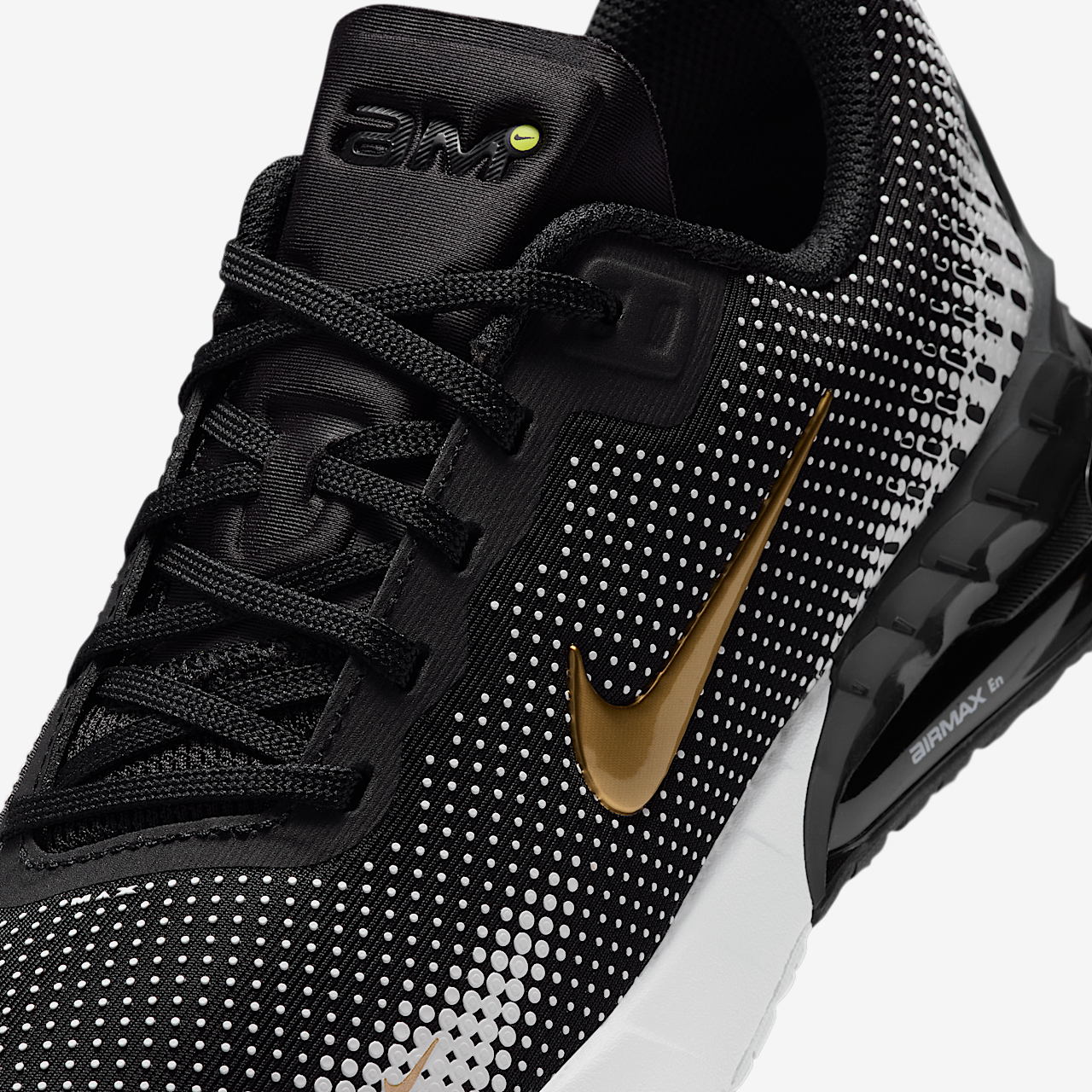 Nike Air Max sneaker Zwart/Wit/Metallic Gold