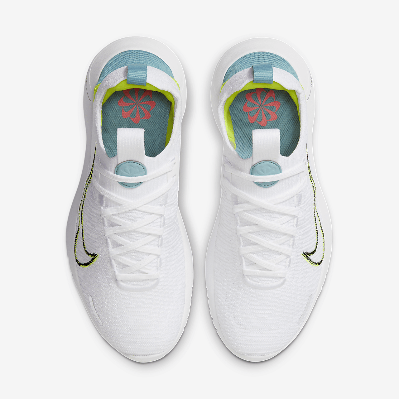 Nike Free sneaker Wit/Denim Turquoise/Cyber/Zwart