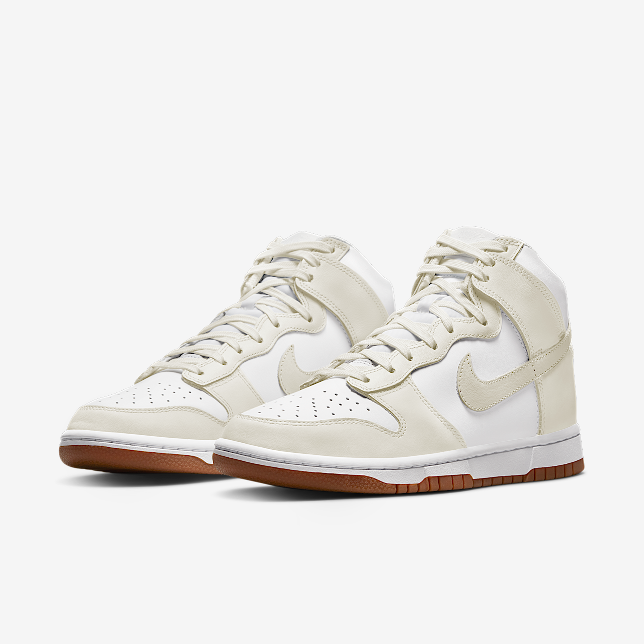 Nike Dunk High sneaker Wit/Gum Medium Brown/Sail