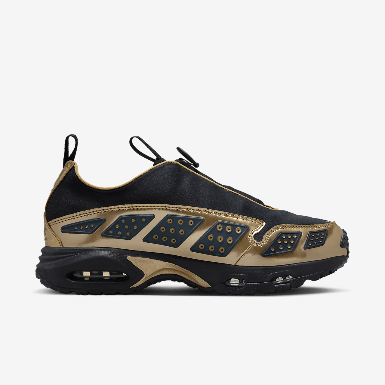 Nike Air Max SNDR sneaker Zwart/Zwart/Dark Smoke Grey/Metallic Gold