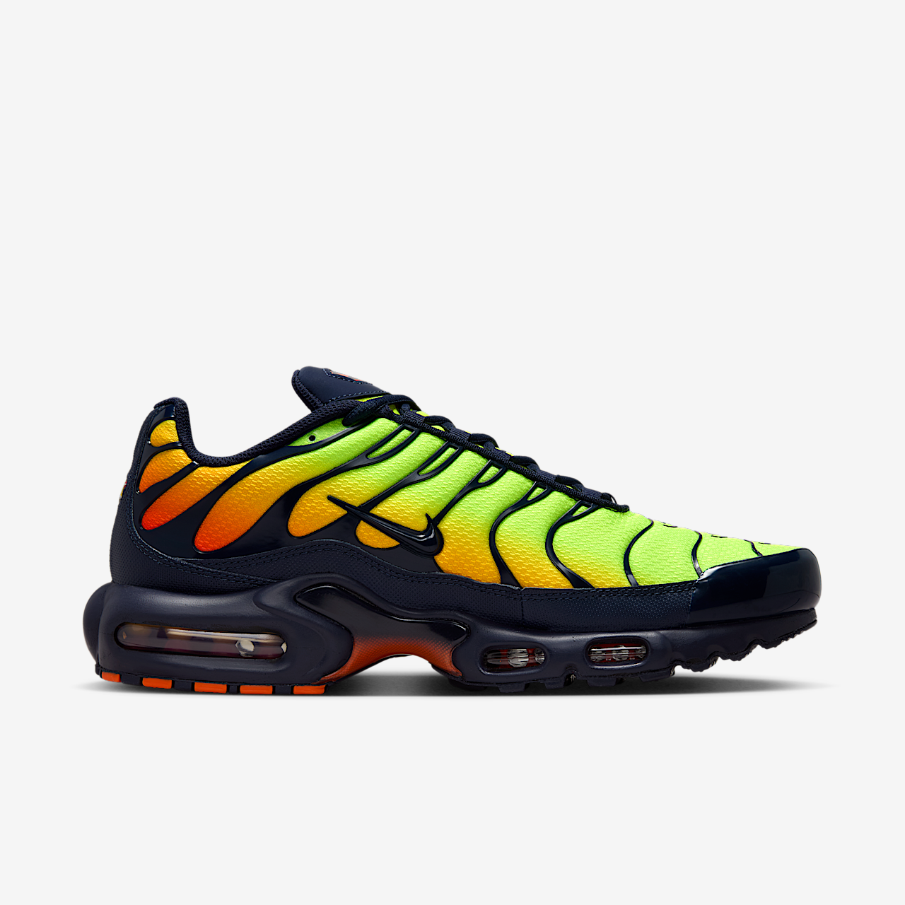 Nike Air Max Plus sneaker Lemon Venom/Hyper Crimson/Laser Orange/Blackened Blue