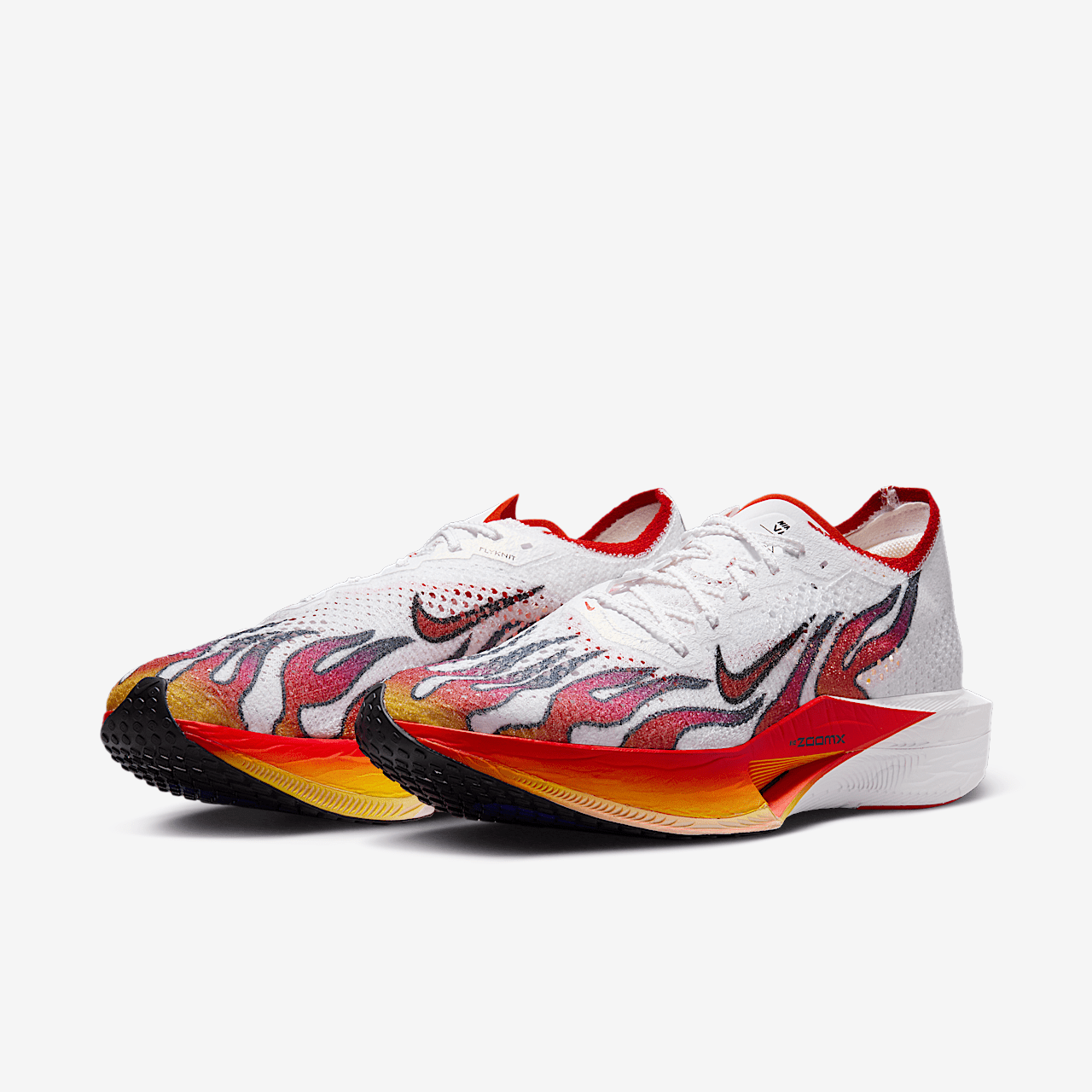 Nike  sneaker Wit/Zwart/University Red/Habanero Red