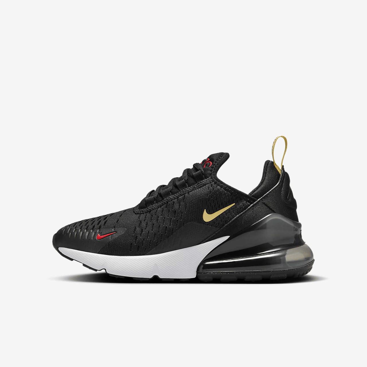 Nike Air max 270 sneaker Zwart/Gym Red/Wit/Saturn Gold