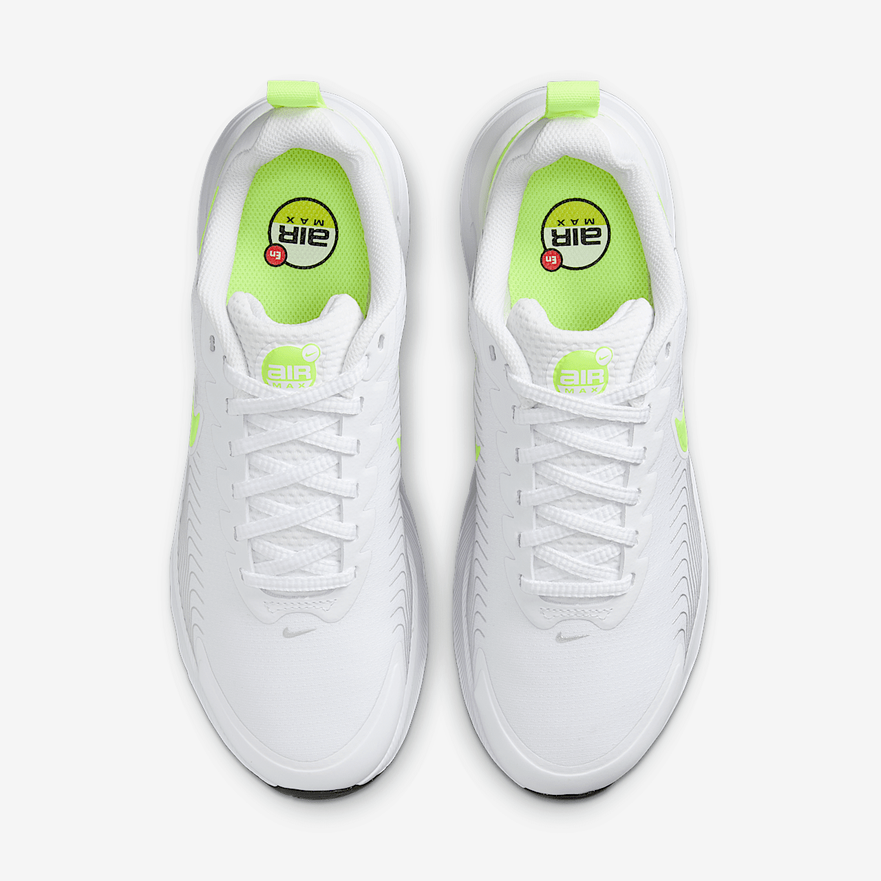 Nike Air Max Nuaxis sneaker Wit/Metallic Silver/Zwart/Volt