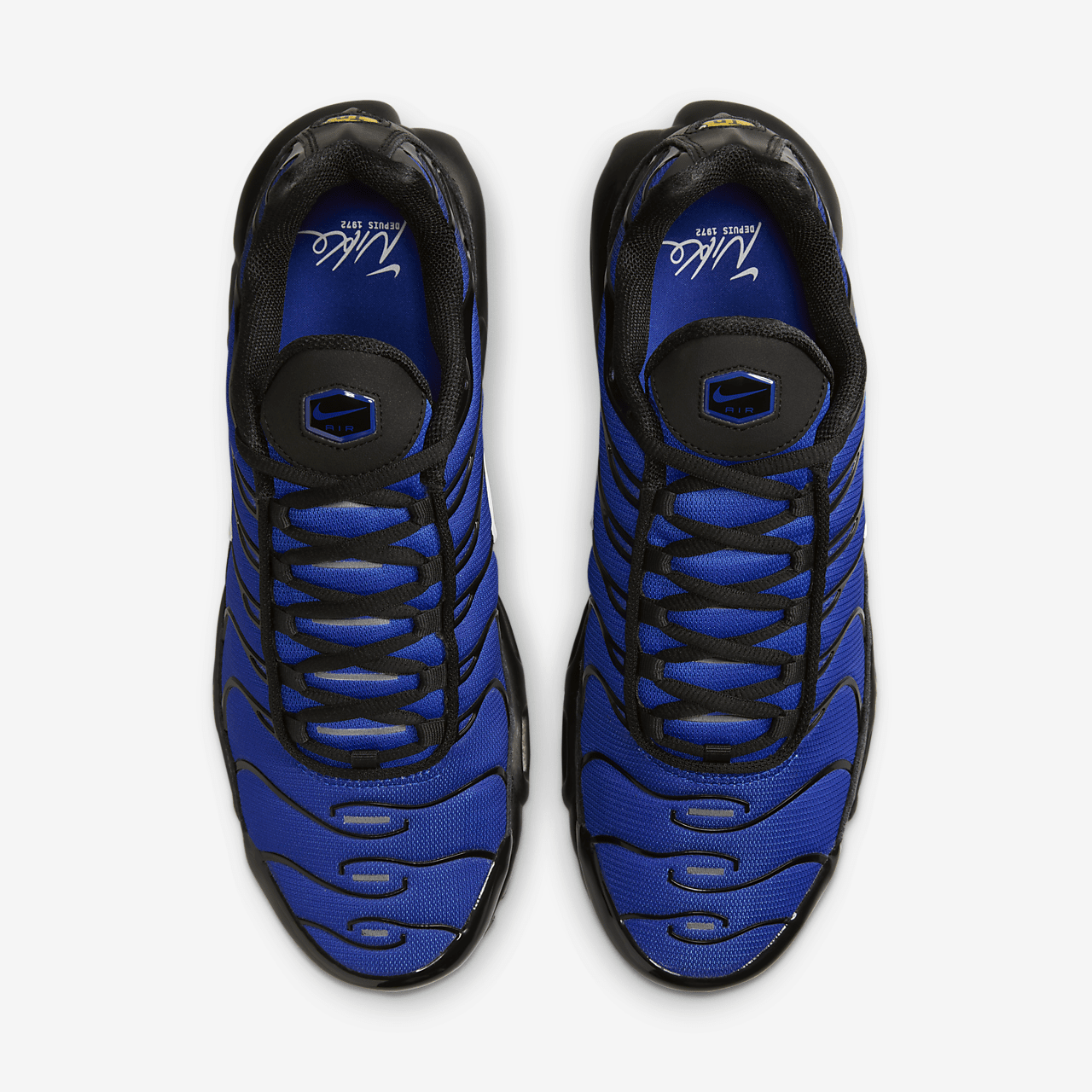 Nike Air Max Plus Premium sneaker Zwart/Racer Blue/Obsidian/Phantom