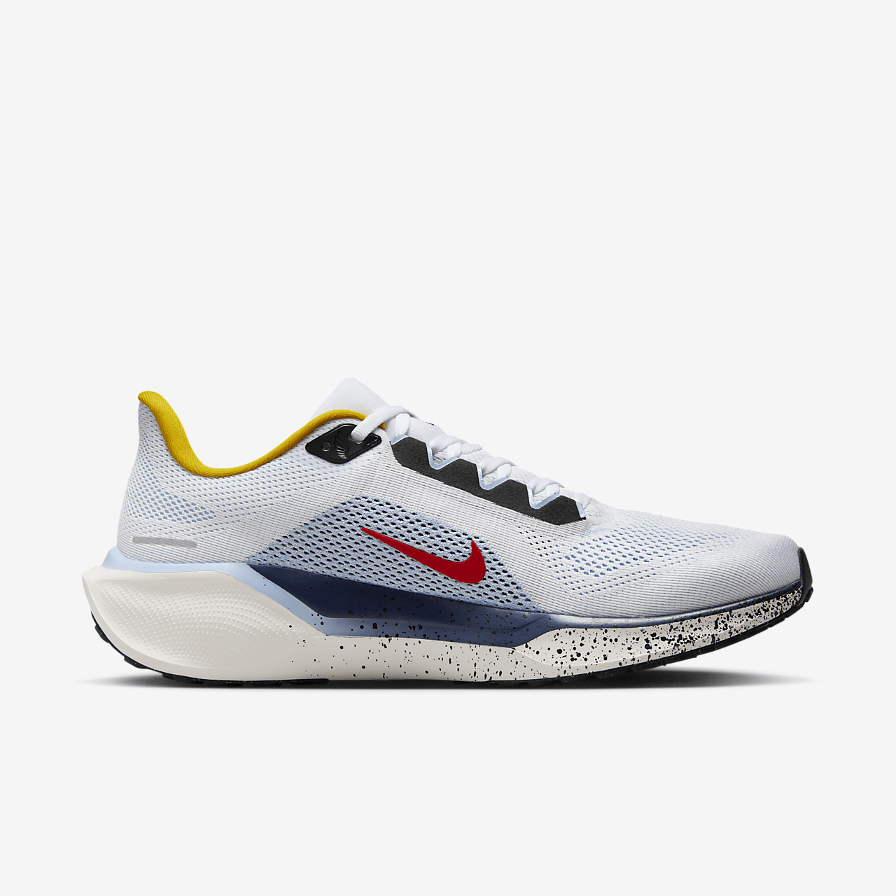 Nike Pegasus sneaker Wit/Psychic Blue/Speed Yellow/Speed Red