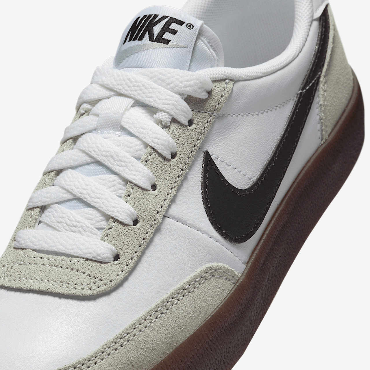 Nike  sneaker Wit/Light Silver/Gum Dark Brown/Zwart