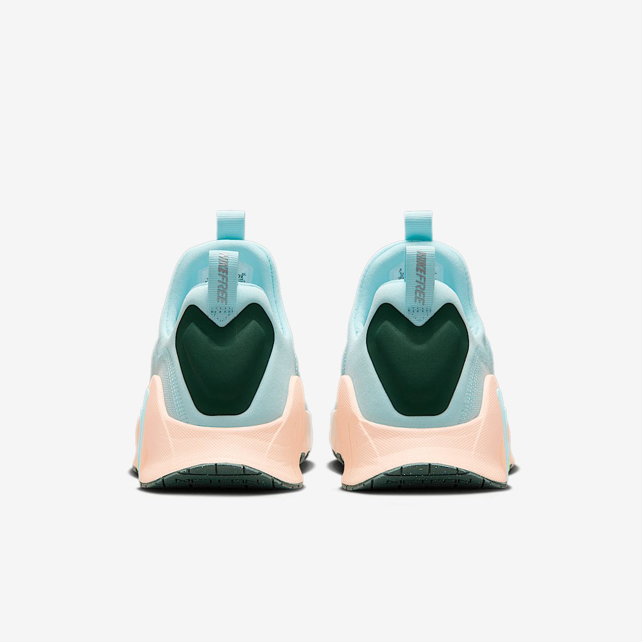 Nike Free sneaker Glacier Blue/Washed Coral/Vintage Green/Metallic Silver