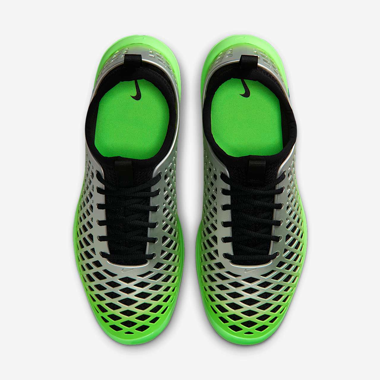 Nike  sneaker Metallic Silver/Voltage Green/Zwart