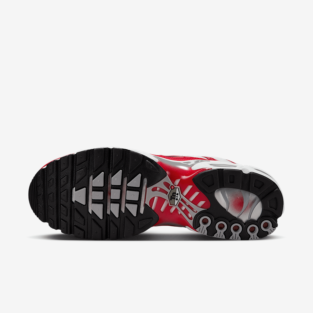 Nike Air Max Plus sneaker Wit/Wolf Grey/Zwart/University Red