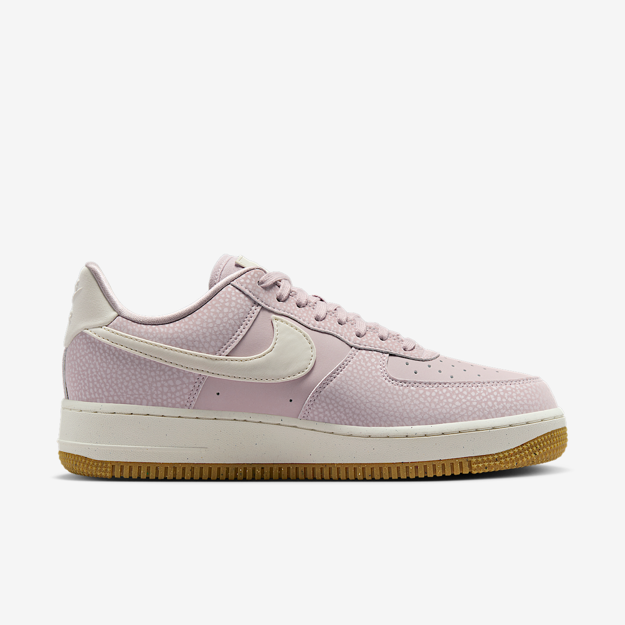 Nike Air Force 1 sneaker Platinum Violet/Gum Light Brown/Sail/Light Bone