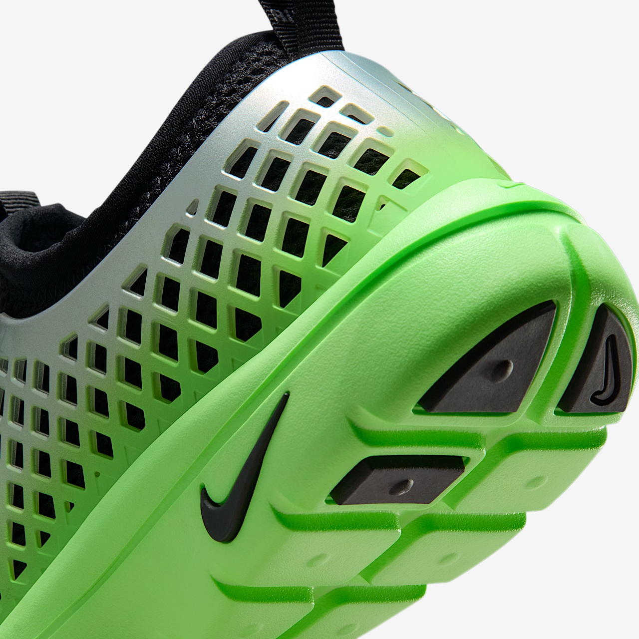 Nike  sneaker Metallic Silver/Voltage Green/Zwart