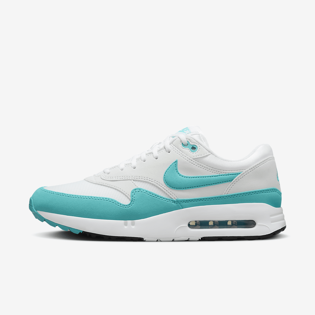 Nike Air Max 1 sneaker Wit/Pure Platinum/Zwart/Dusty Cactus