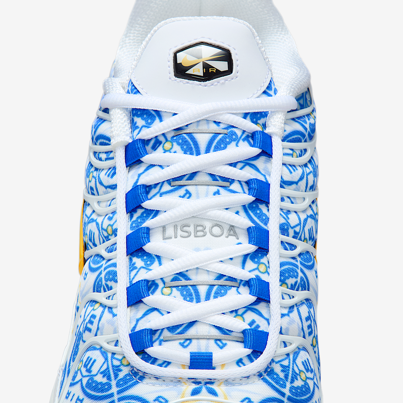 Nike Air Max Plus sneaker Wit/Zwart/Game Royal/Varsity Maize