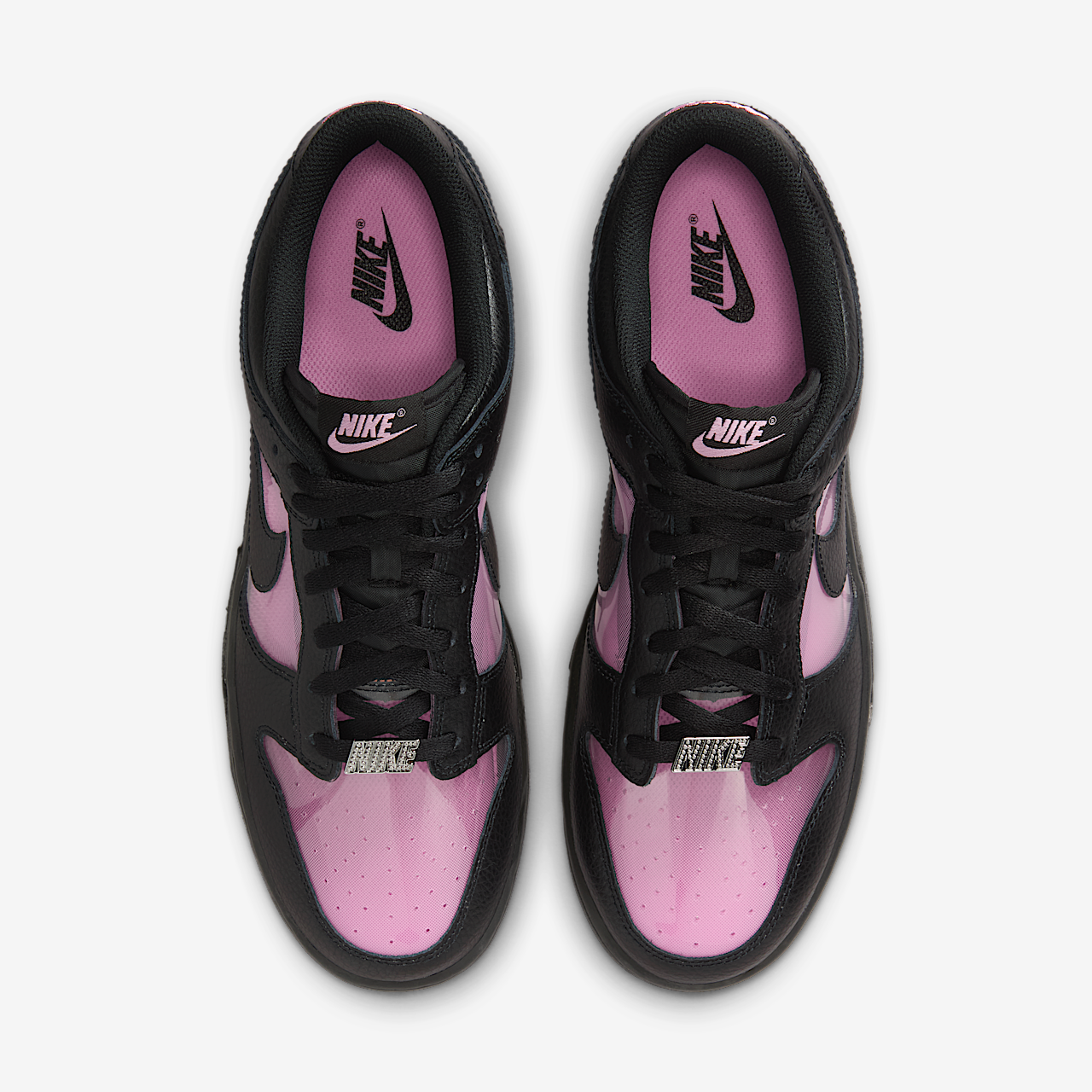 Nike Dunk Low sneaker Pink Rise/Zwart/Zwart