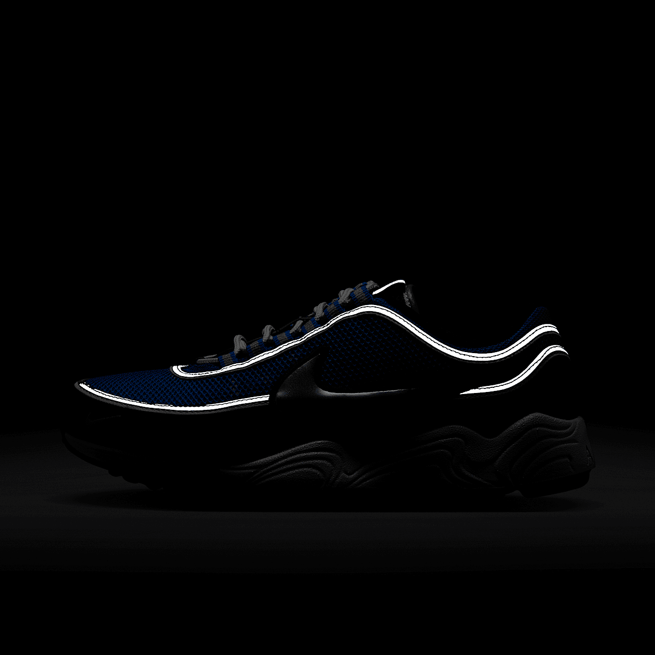 Nike  sneaker Signal Blue/Zwart/Wit/Metallic Luster