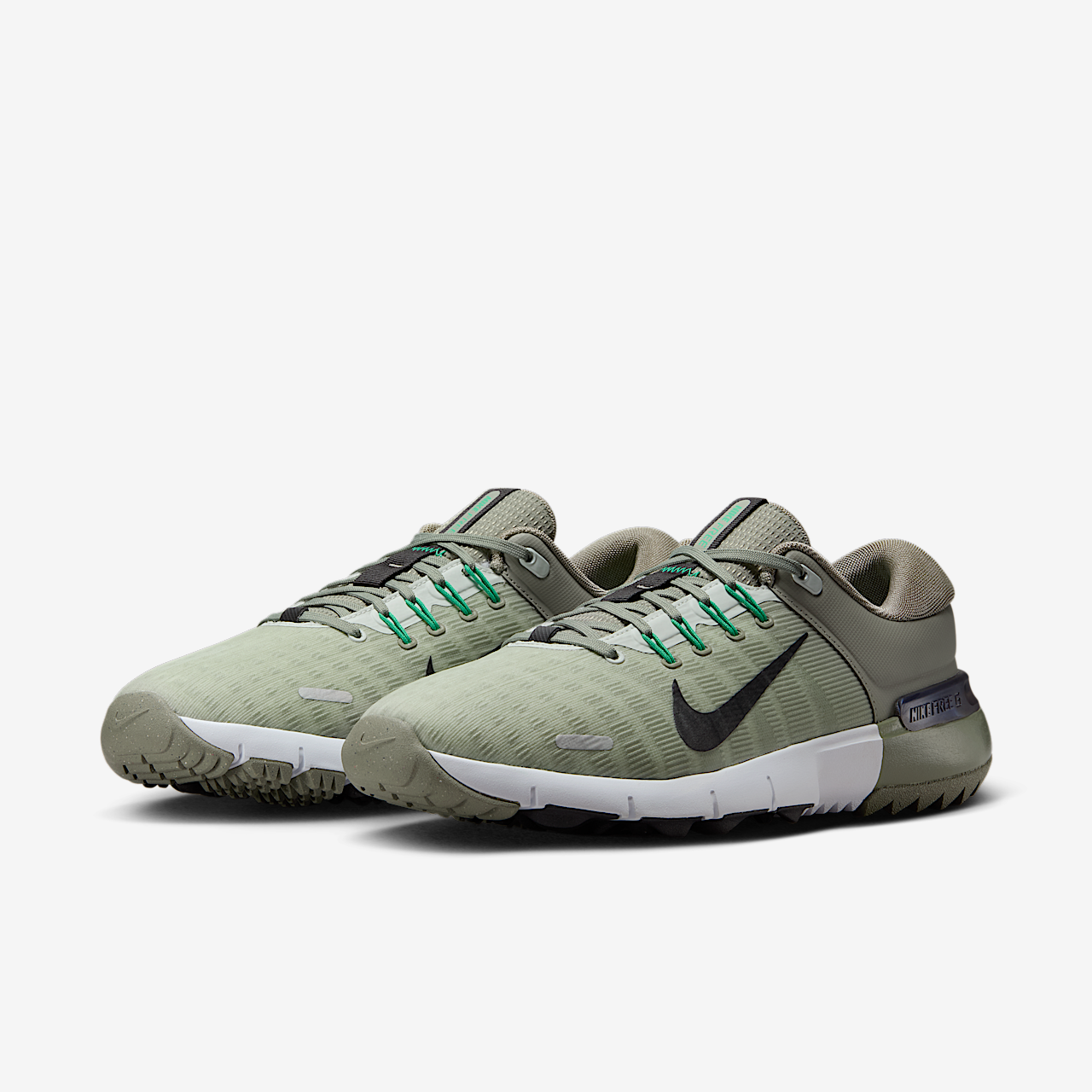 Nike Free sneaker Light Army/Light Silver/Zwart