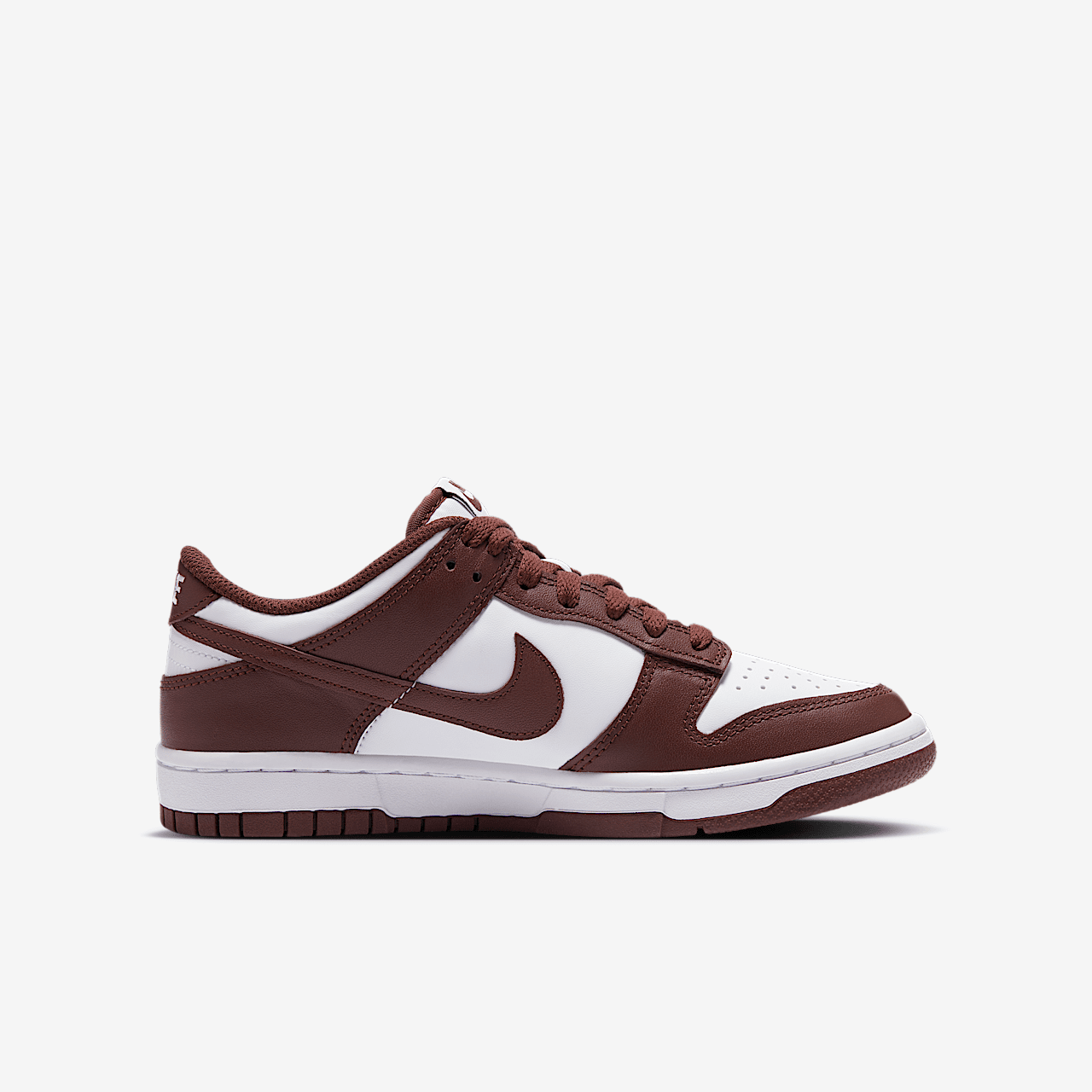 Nike Dunk Low sneaker Wit/Gym Red/Redwood