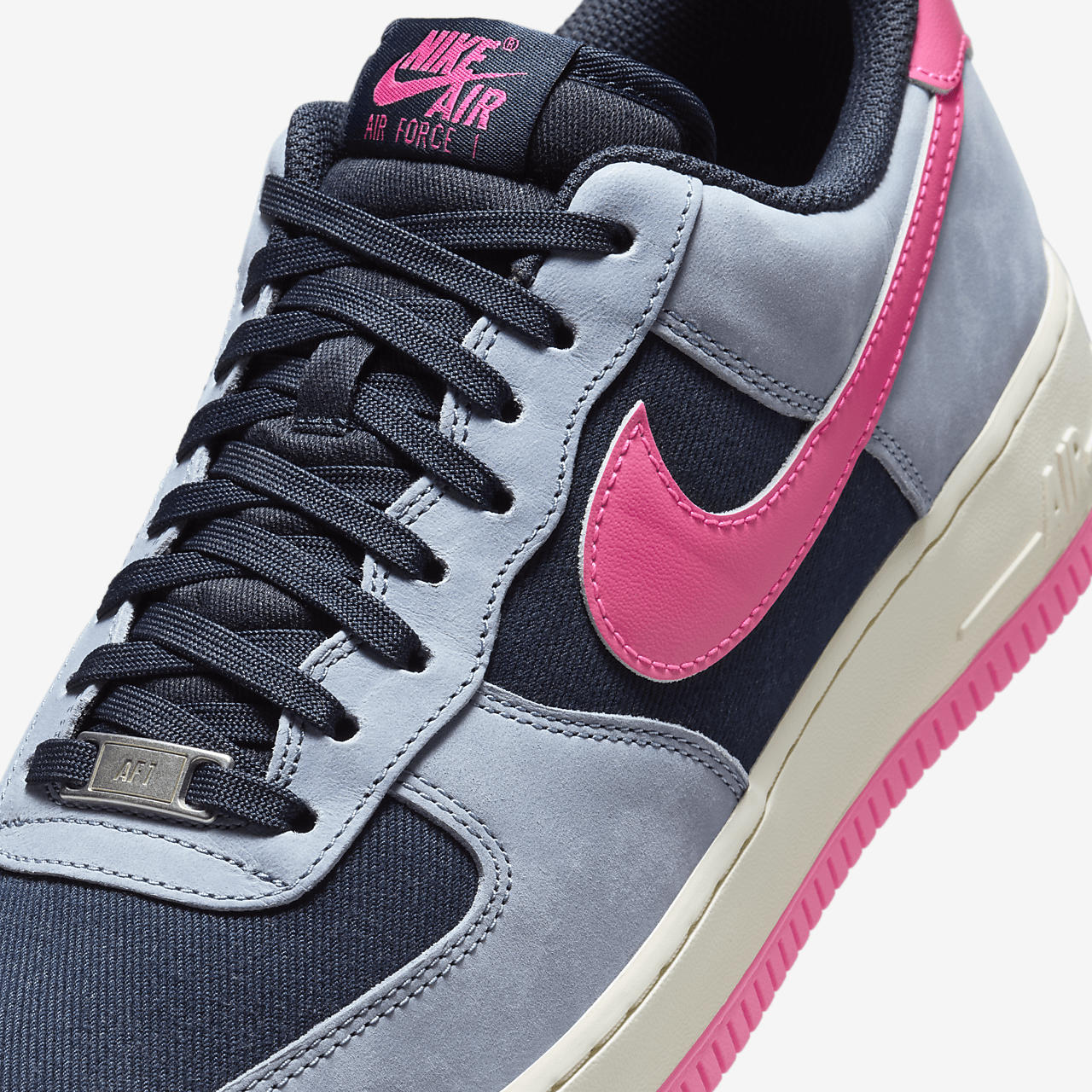 Nike Air Force 1 sneaker Dark Obsidian/Ashen Slate/Green Frost/Pink Blast