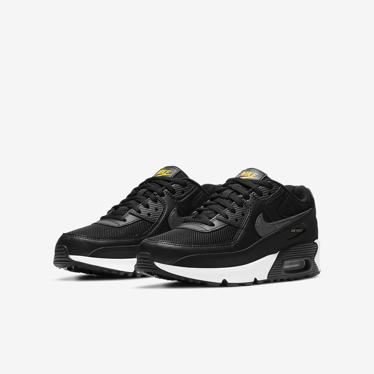 Nike Air max 90 sneaker Zwart/University Gold/Wit/Dark Smoke Grey