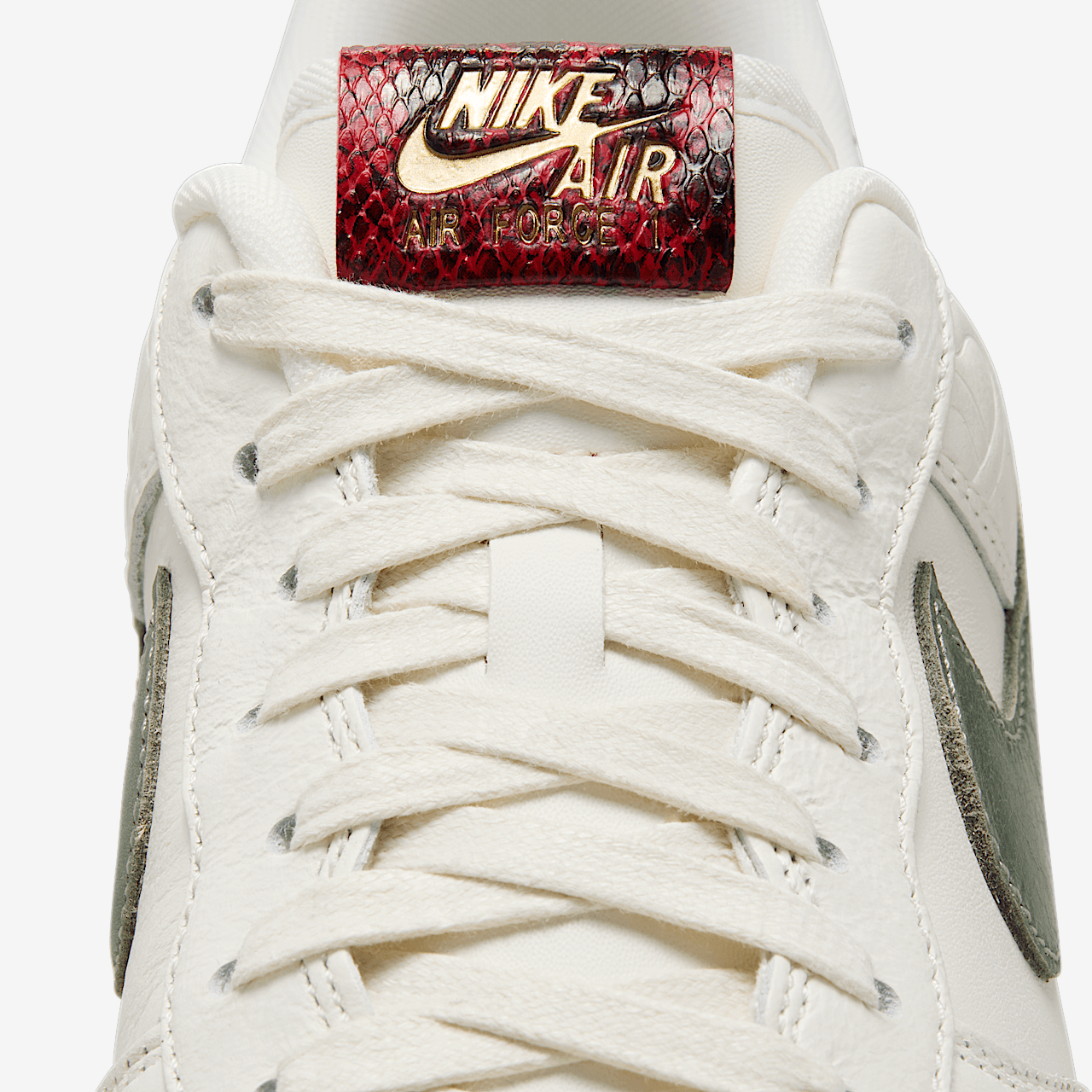 Nike Air Force 1 sneaker Sail/Light Bone/University Red/Jade Horizon