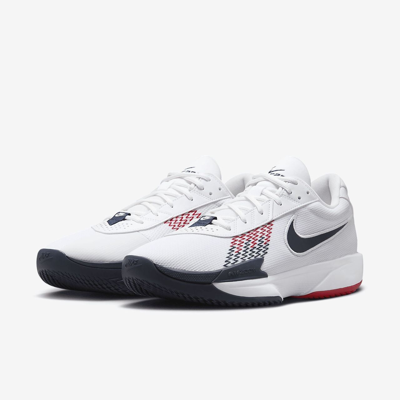 Nike  sneaker Wit/Sport Red/Obsidian