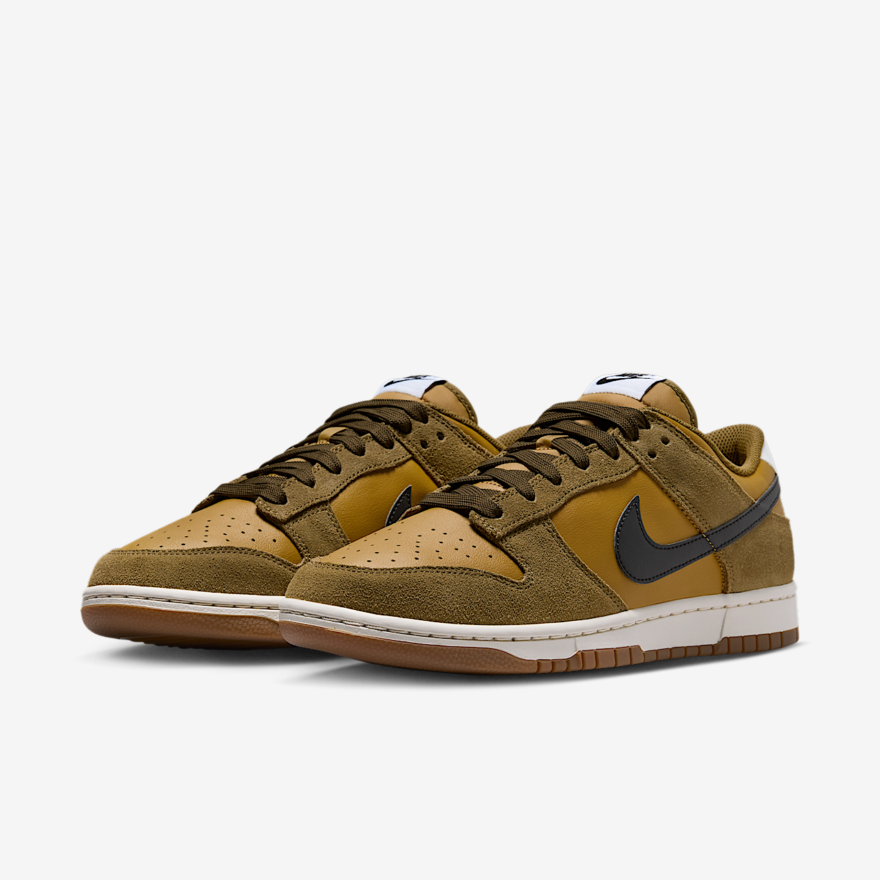 Nike Dunk Low sneaker Ochre/Olive Flak/Coconut Milk/Zwart
