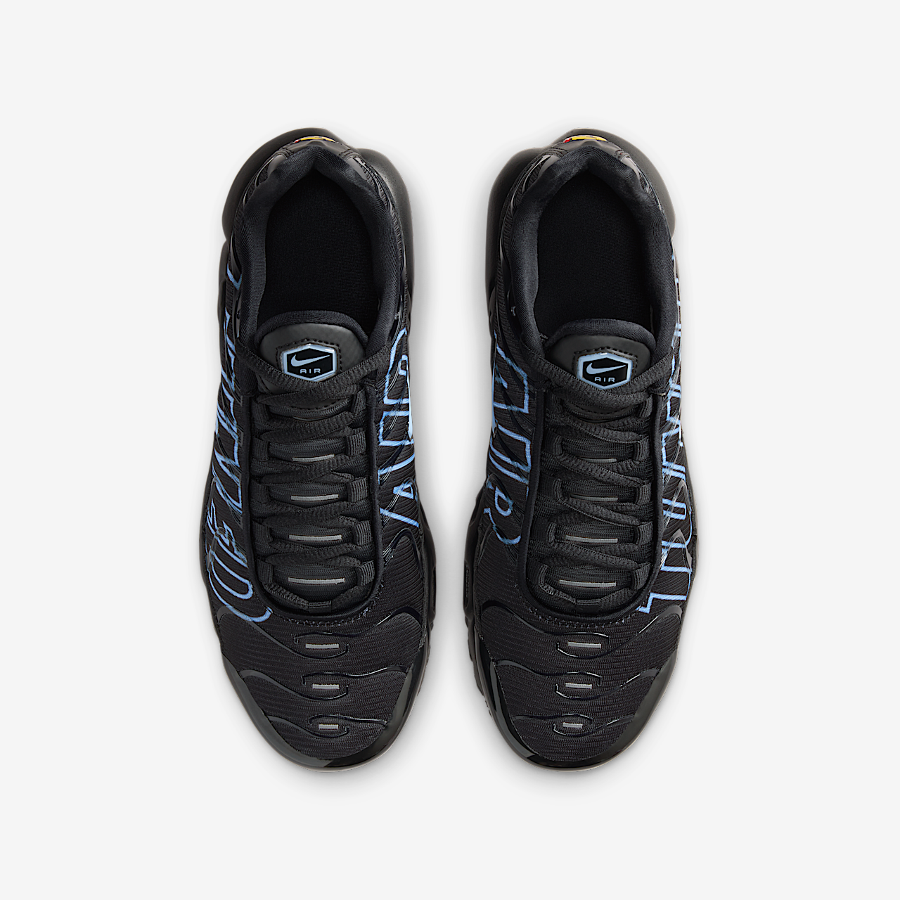 Nike Air Max Plus sneaker Zwart/Metallic Silver/Ice Blue