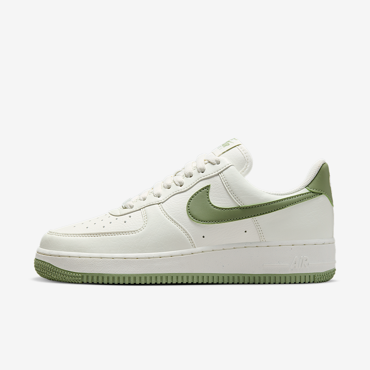 Nike Air Force 1 sneaker Sail/Sail/Volt/Oil Green