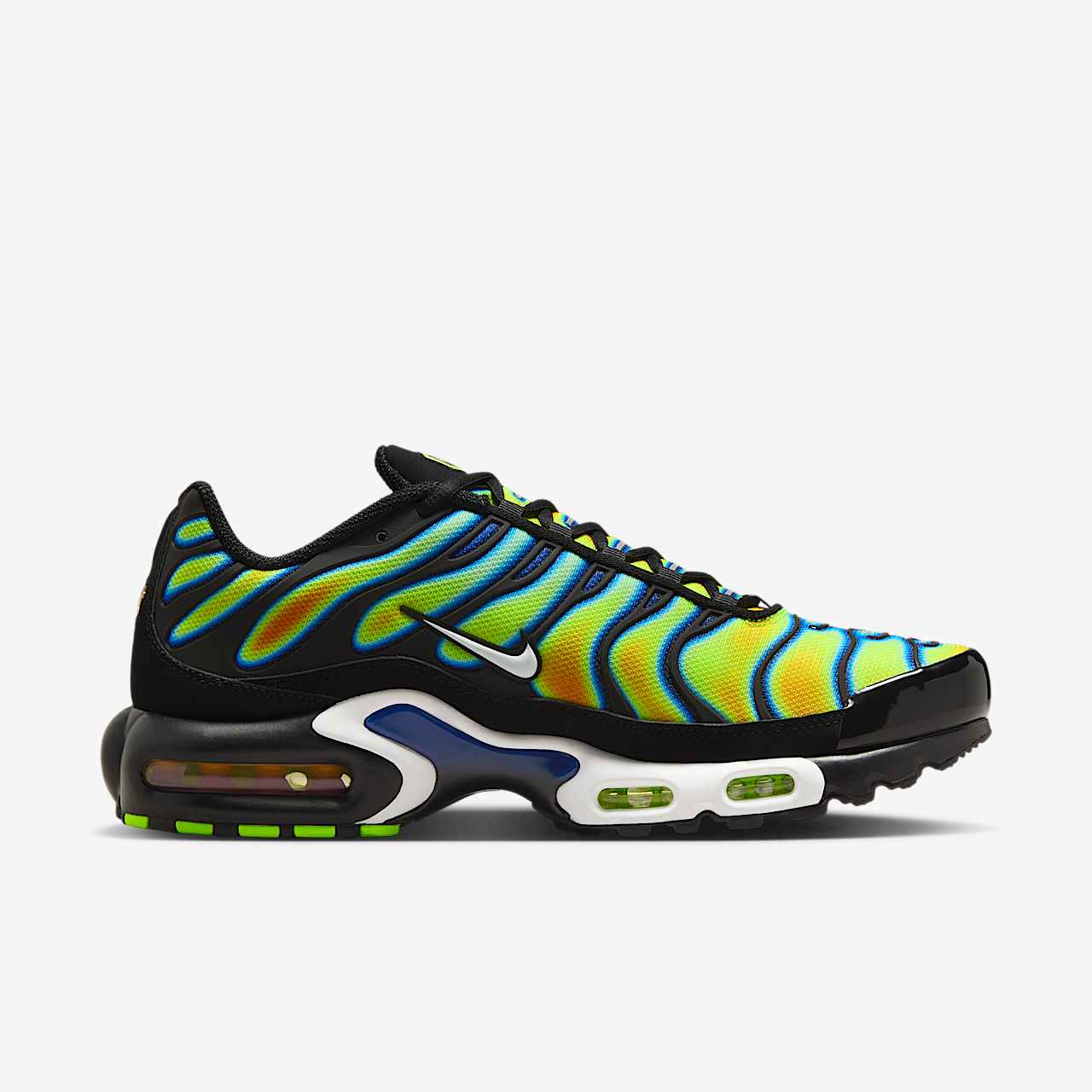 Nike Air Max Plus sneaker Zwart/Sundial/Neon Yellow/Wit