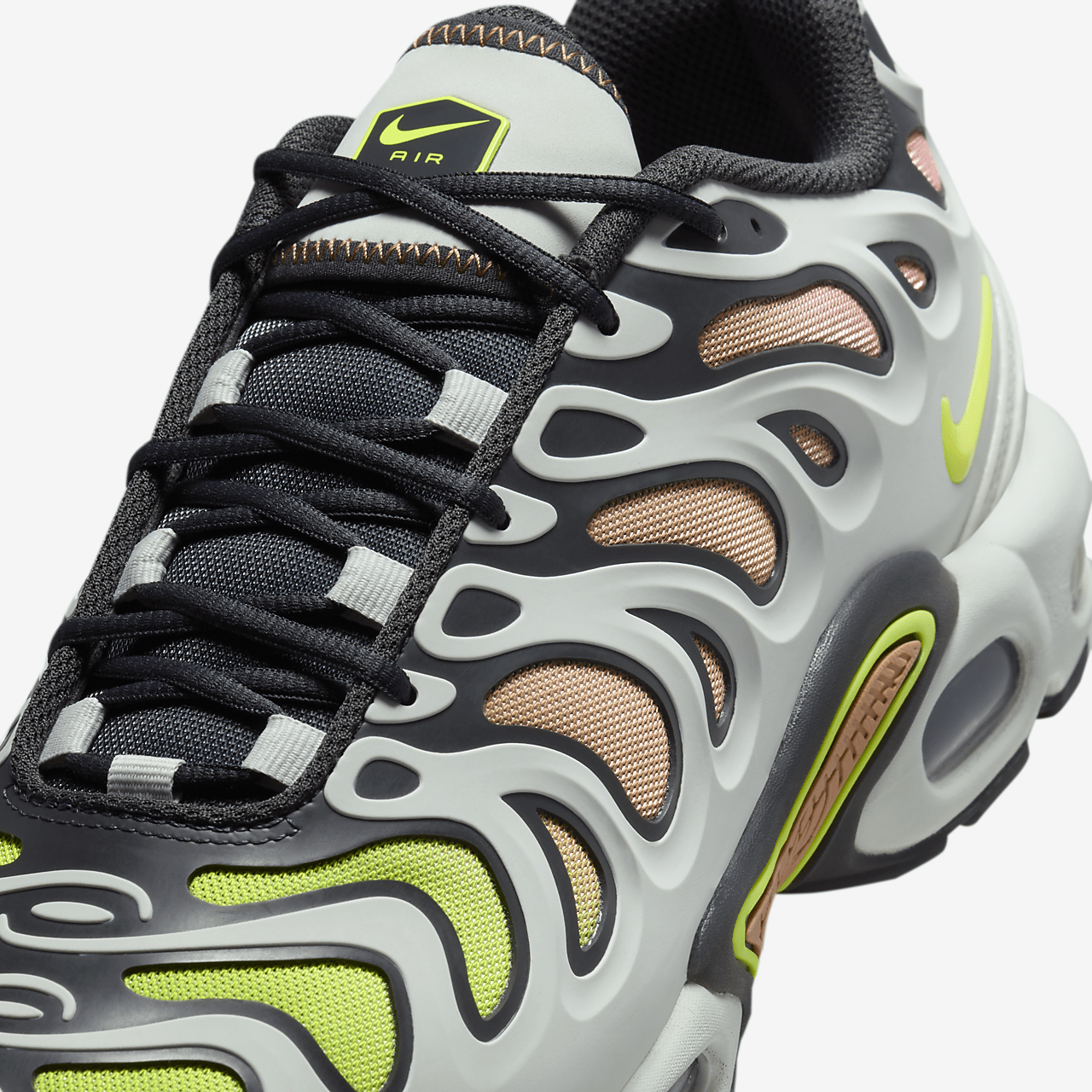 Nike Air Max Plus Drift sneaker Light Silver/Dark Smoke Grey/Amber Brown/Volt