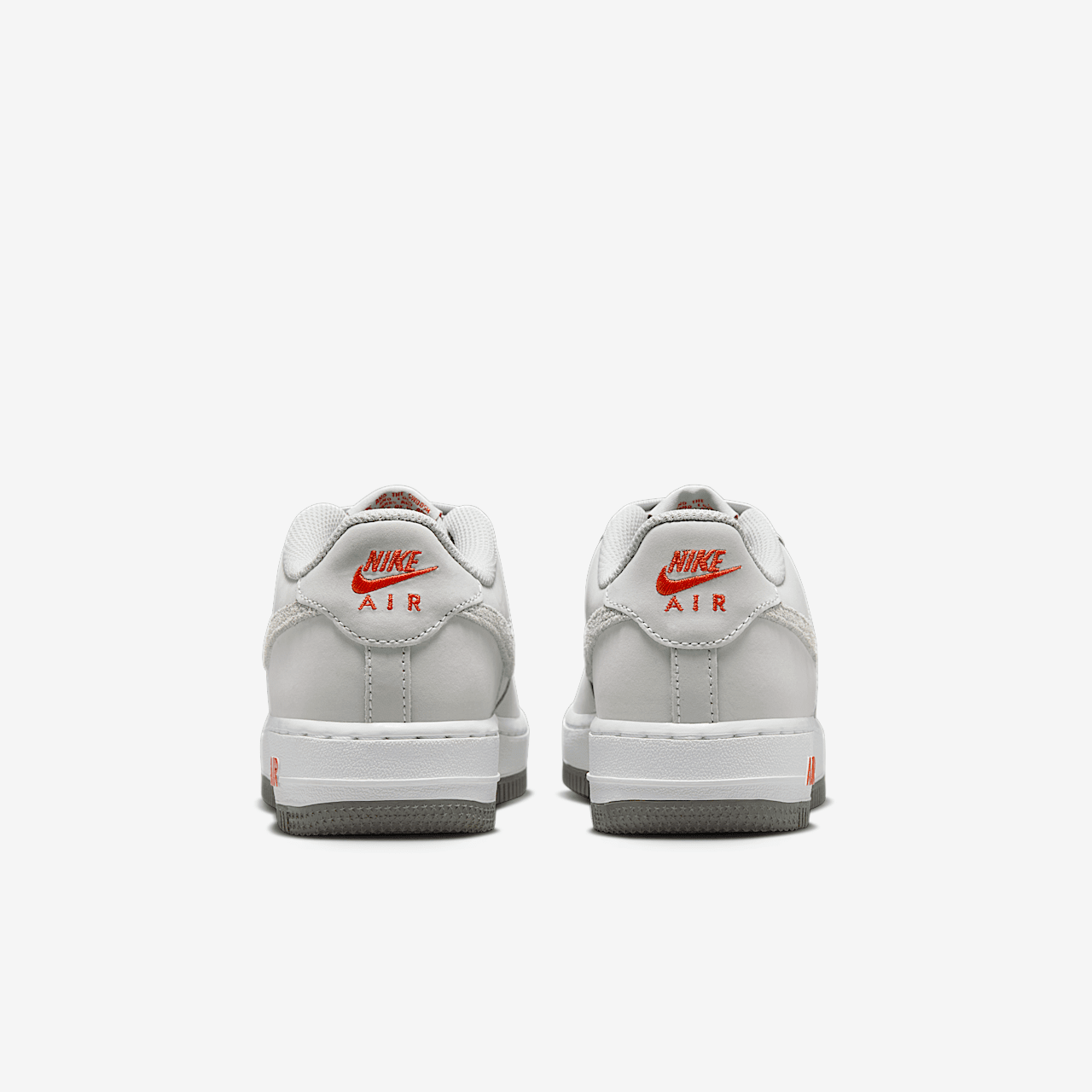 Nike Air Force 1 sneaker Photon Dust/Wit/Picante Red/Photon Dust