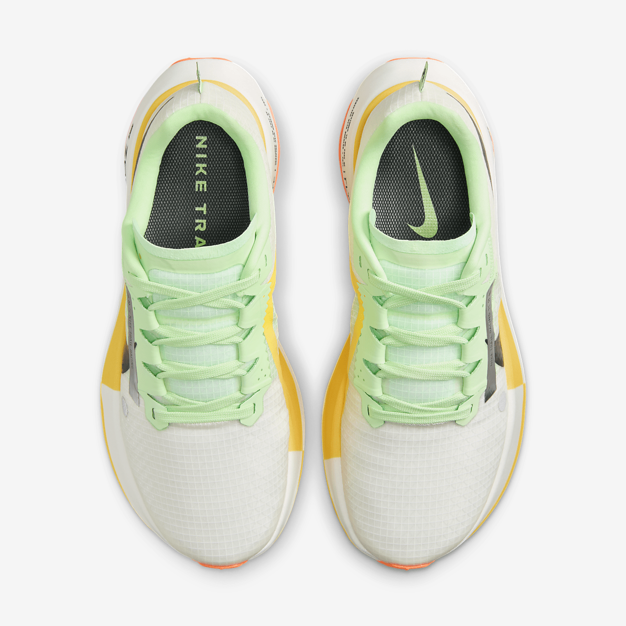 Nike  sneaker Summit White/Vapor Green/Laser Orange/Zwart