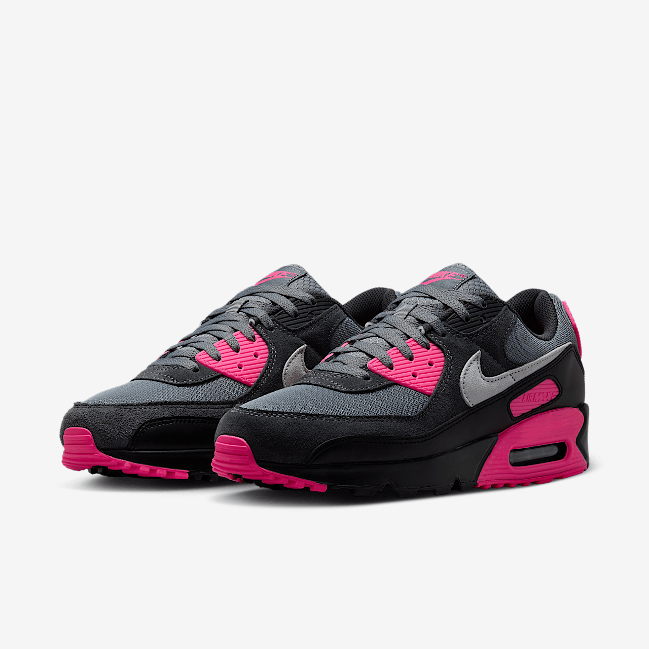 Nike Air max 90 sneaker Cool Grey/Hyper Pink/Zwart/Wolf Grey