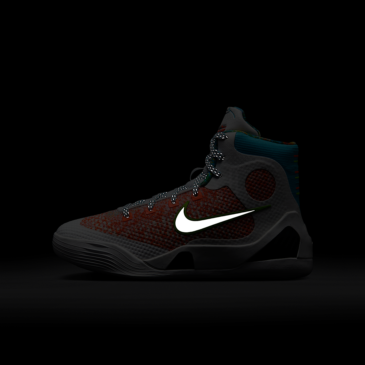 Nike Kobe sneaker Wit/Zwart/Chlorine Blue