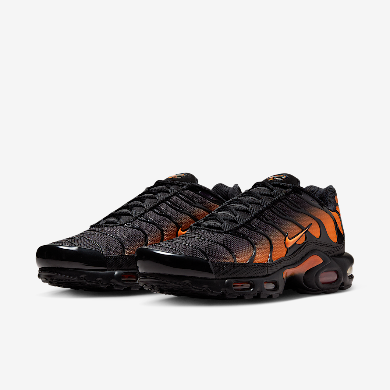 Nike Air Max Plus sneaker Zwart/Zwart/Total Orange