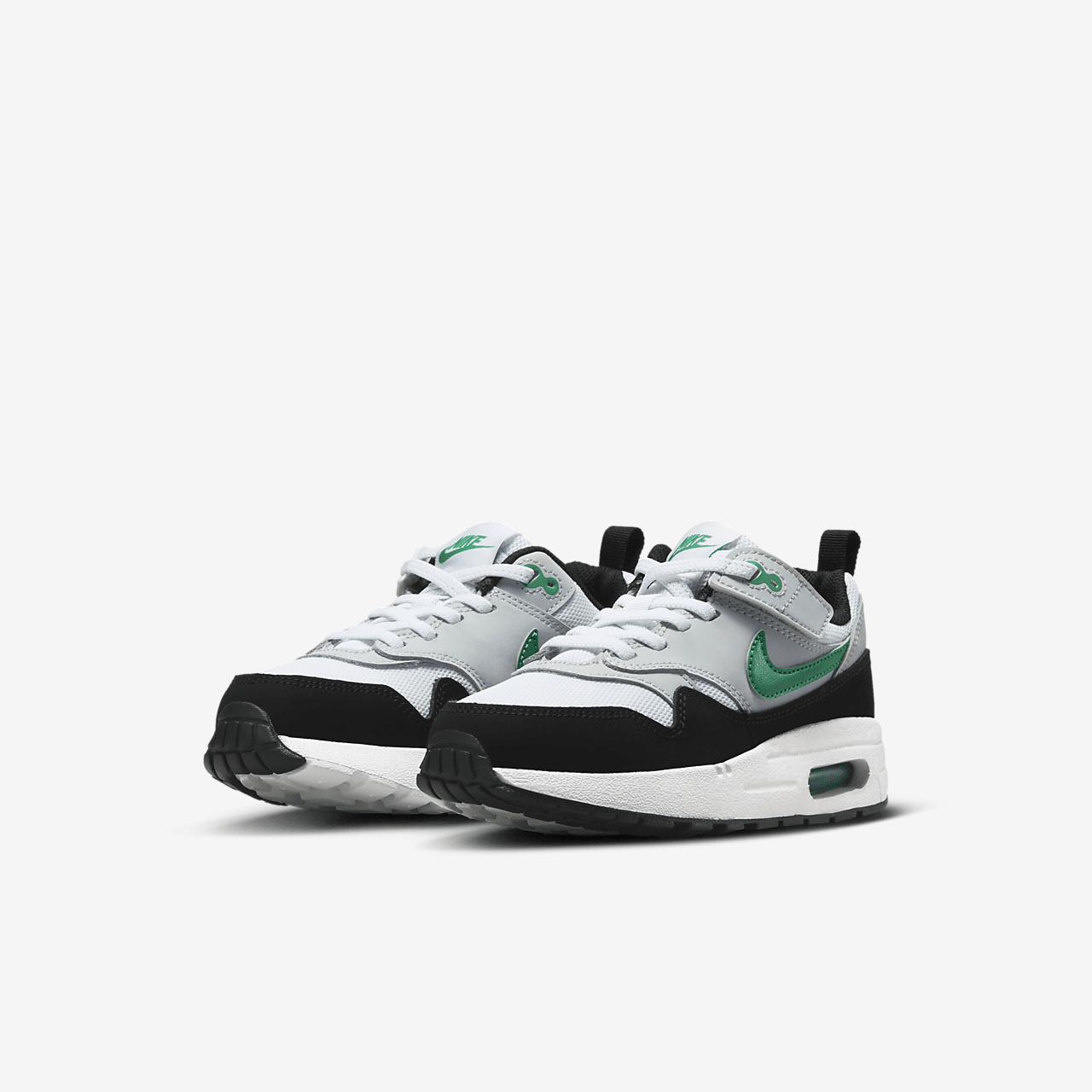Nike Air Max 1 sneaker Wit/Pure Platinum/Zwart/Stadium Green