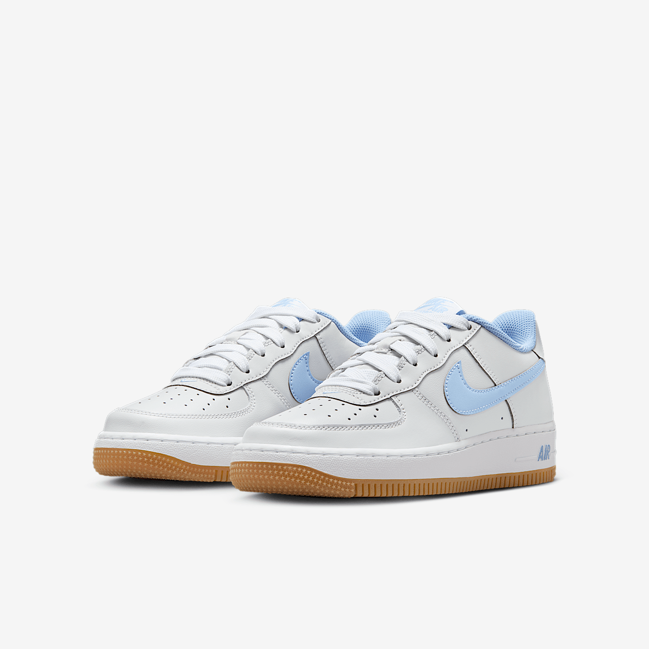 Nike Air Force 1 sneaker Photon Dust/Wit/Gum Medium Brown/Psychic Blue