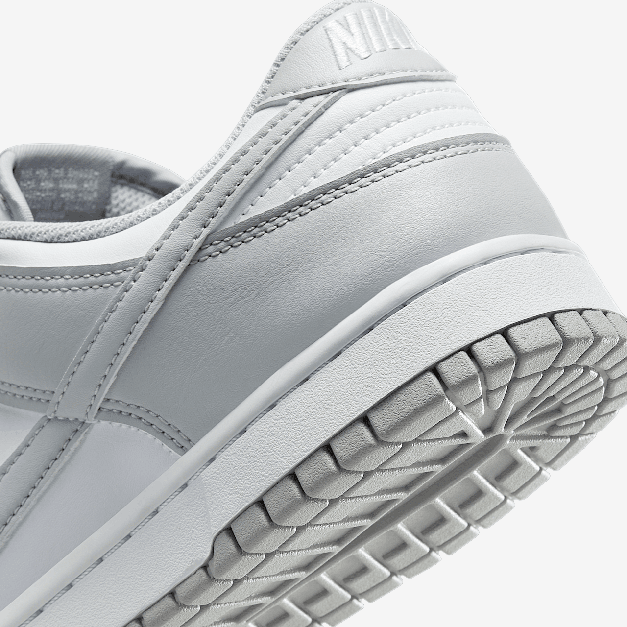 Nike Dunk Low sneaker Wit/Wit/Light Smoke Grey