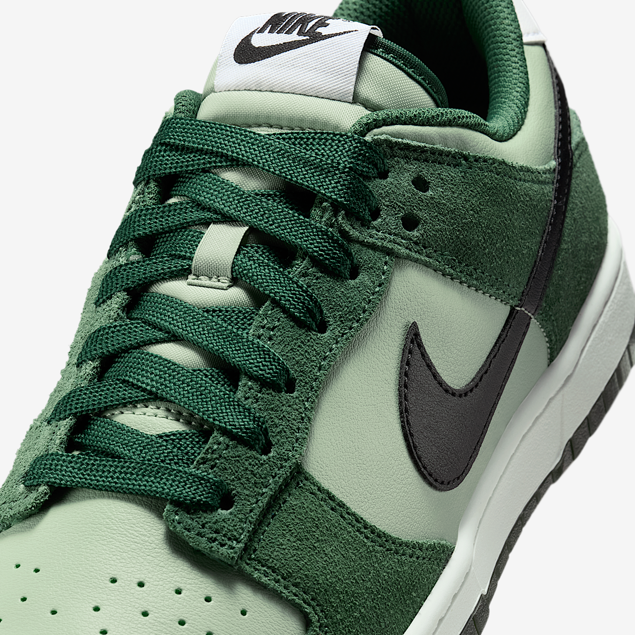 Nike Dunk Low sneaker Jade Horizon/Fir/Summit White/Zwart