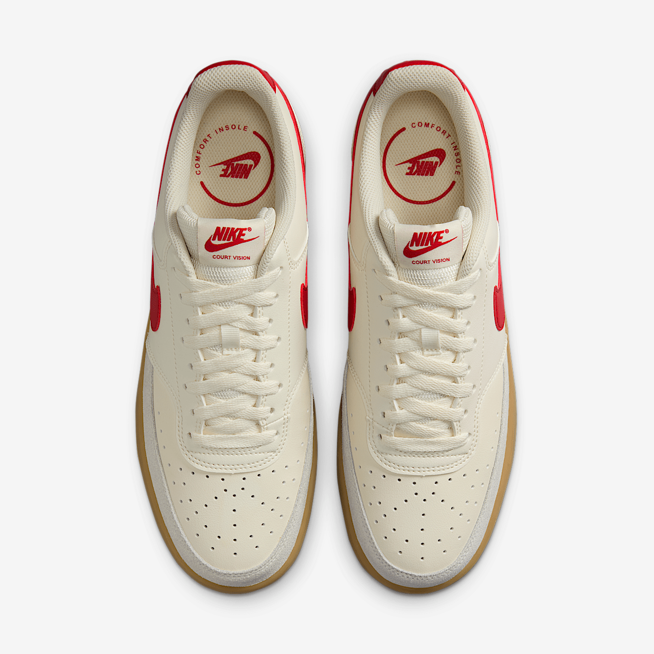 Nike  sneaker Soft Pearl/Gum Light Brown/Gym Red