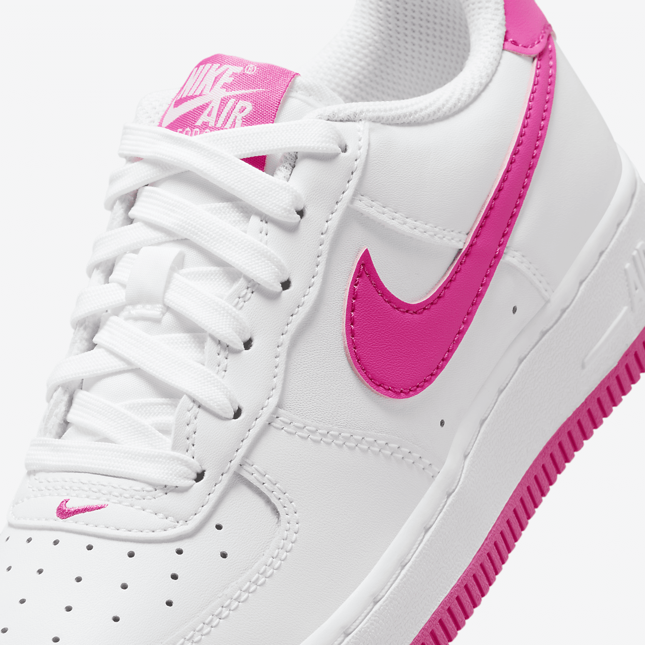 Nike Air Force 1 sneaker Wit/Laser Fuchsia