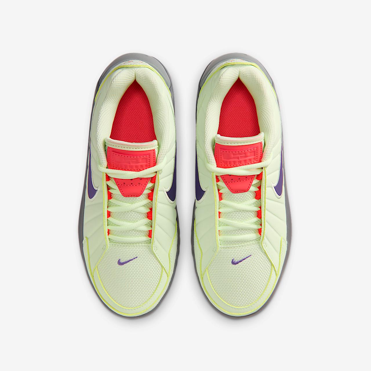 Nike LeBron sneaker Volt Tint/Zwart/Smoke Grey/Meerkleurig
