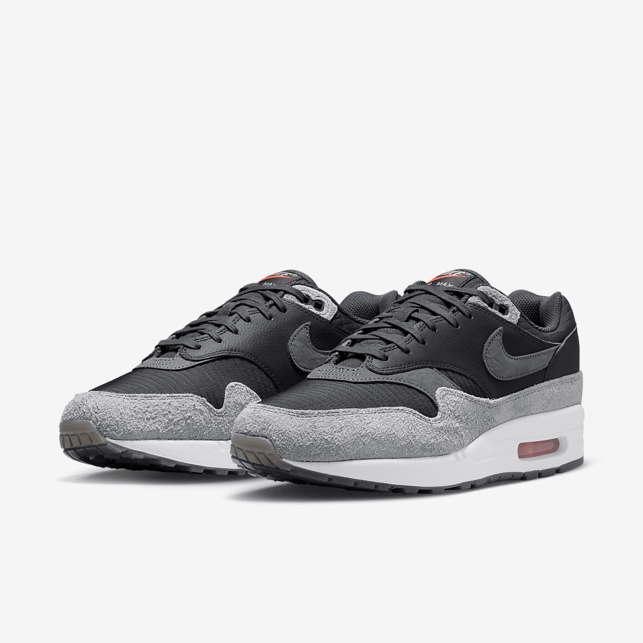 Nike Air Max 1 sneaker Dark Smoke Grey/Flash Crimson/Summit White/Smoke Grey