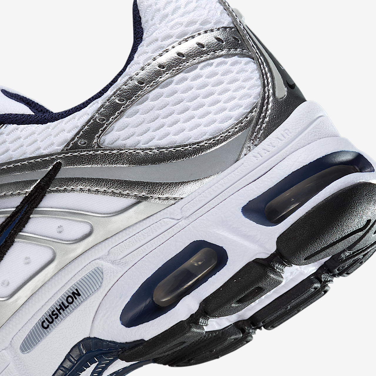 Nike Air Max sneaker Wit/Metallic Silver/Zwart/Midnight Navy