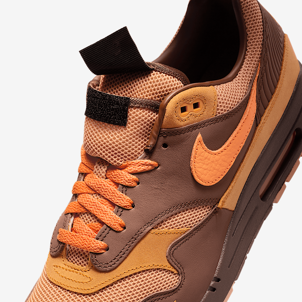 Nike Air Max 1 sneaker Cacao Wow/Amber Brown/Monarch/Bright Mandarin