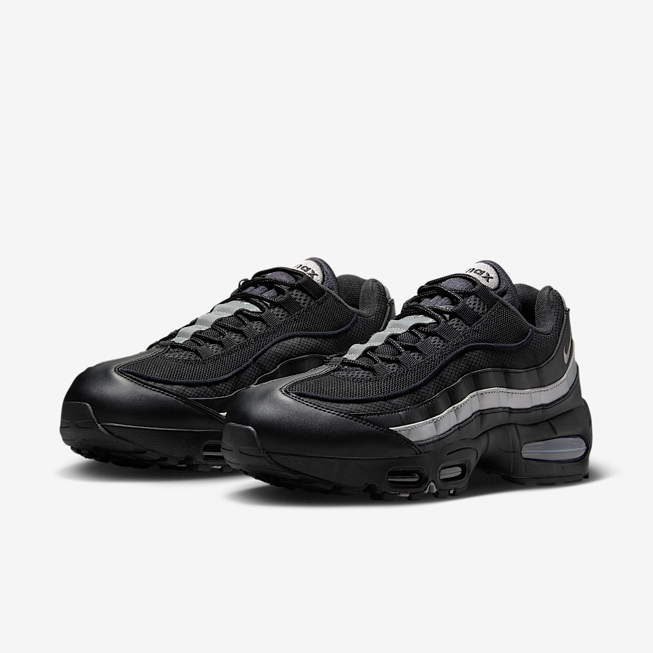 Nike Air Max sneaker Zwart/Zwart/Wit/Metallic Silver