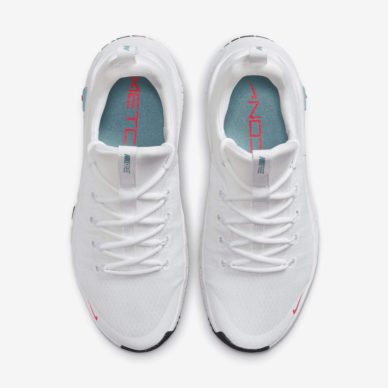 Nike Free sneaker Wit/Denim Turquoise/Zwart/Hot Punch